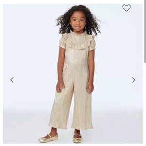 Janie and Jack Metallic Kids Jumpsuit